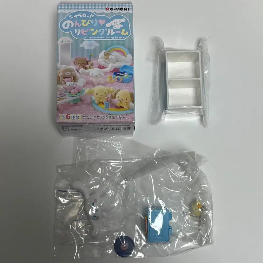 [BUNJANG] Sanrio Cinnamoroll Living Room Miniature / 산리오 리멘트 시나모롤 리빙룸 미니어쳐 리멘트 (시나모롤)