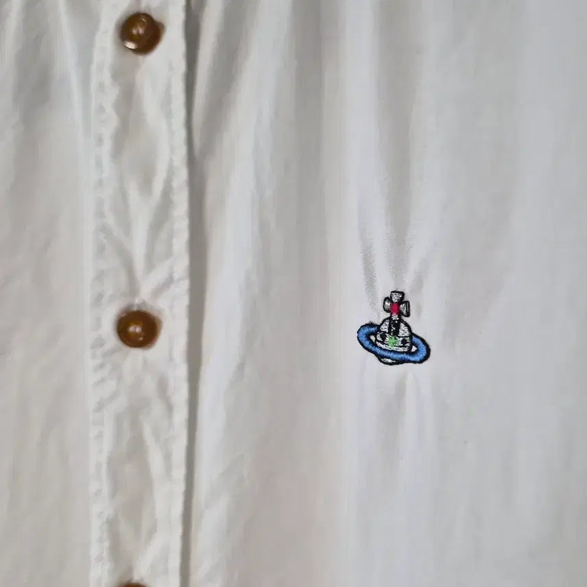 [BUNJANG] Vivienne Westwood White Slim Fit Shirt Size 54 / 비비안웨스트우드 화이트 셔츠 54(슬림100)