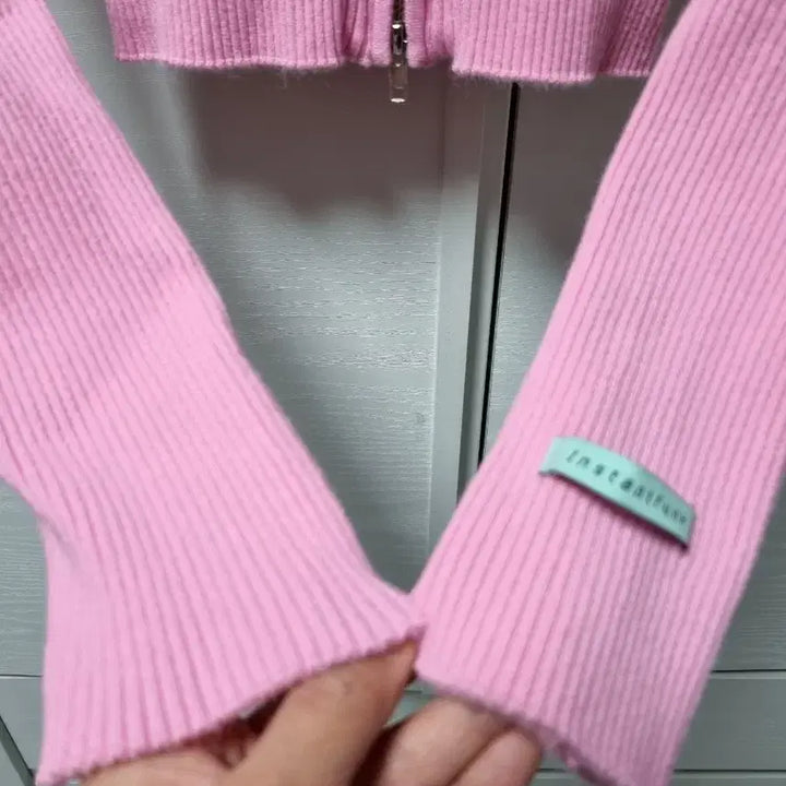 [BUNJANG] InstantFunk Knit Zip-up Short Cardigan / 인스턴트펑크 니트 집업 숏 가디건