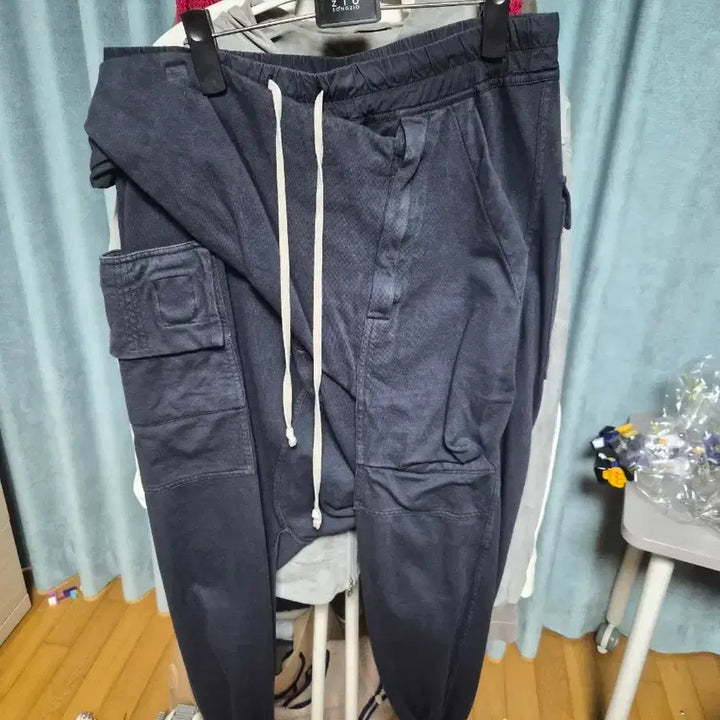 [BUNJANG] Rick Owens Baggy Training Cargo Jogger Pants / [m]릭오웬스 트레이닝 베기 카고조거팬츠