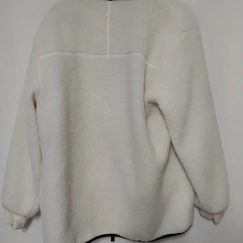 [BUNJANG] Ivory Fleece Jacket / 아이보리 뽀글이 플리스 자켓95