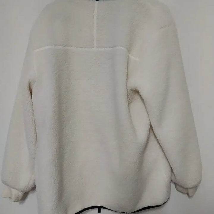 [BUNJANG] Ivory Fleece Jacket / 아이보리 뽀글이 플리스 자켓95