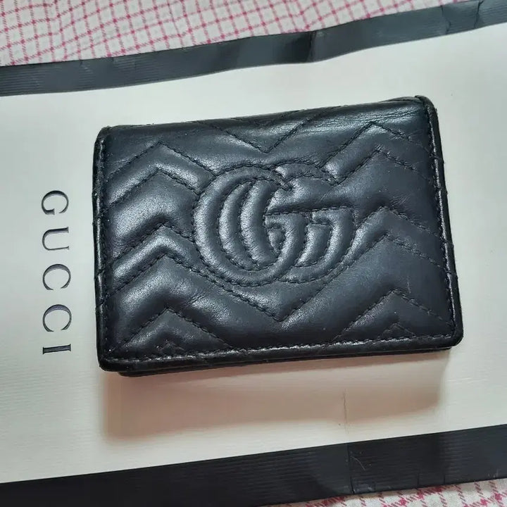 [BUNJANG] Gucci Marmont Card Wallet Black / 구찌 마몬트 카드지갑 블랙