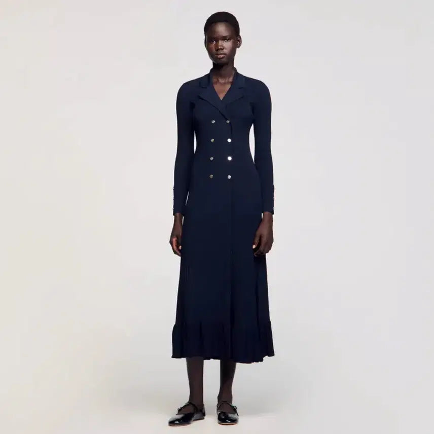 [BUNJANG] Sandro Knit Long Dress / 산드로 니트 롱 원피스[정품/36/새상품]