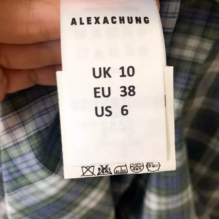 [BUNJANG] Alexa Chung Check Long Dress / [EU38] 알렉사청 Alexa Chung 체크 퍼프슬리브 원피스
