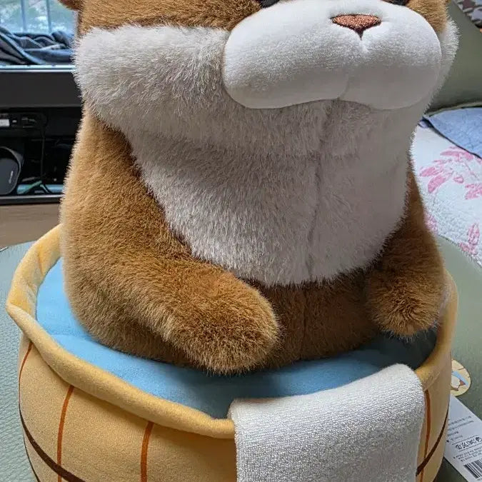 [BUNJANG] Uso Uso Jjang Hot Spring Otter Plush Toy / 댕댕이 분양합니다. 귀여운 우소우소짱 온천 수달 .새상품