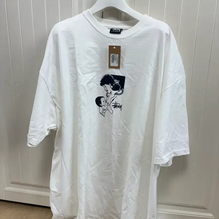 [BUNJANG] Stussy Nurture White T-Shirt / 스투시 널쳐 반팔 티셔츠 화이트