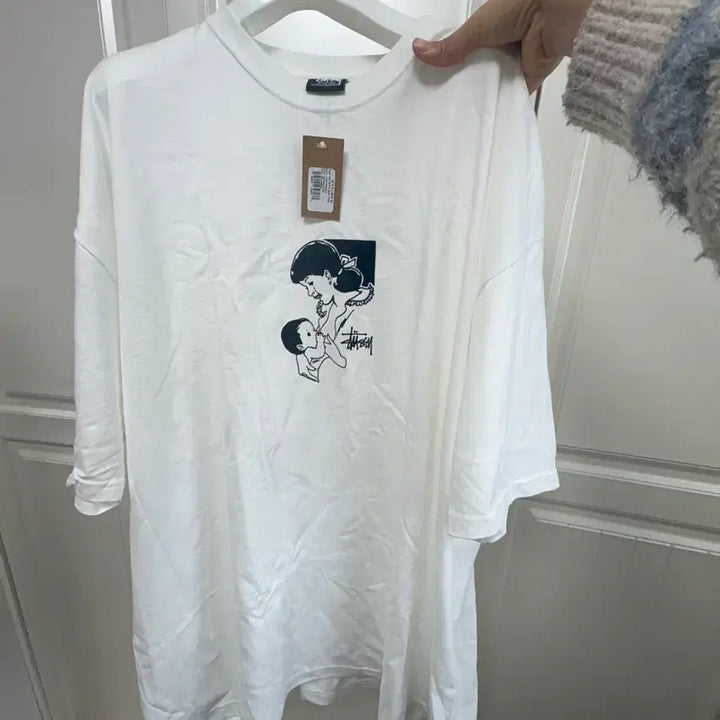 [BUNJANG] Stussy Nurture White T-Shirt / 스투시 널쳐 반팔 티셔츠 화이트