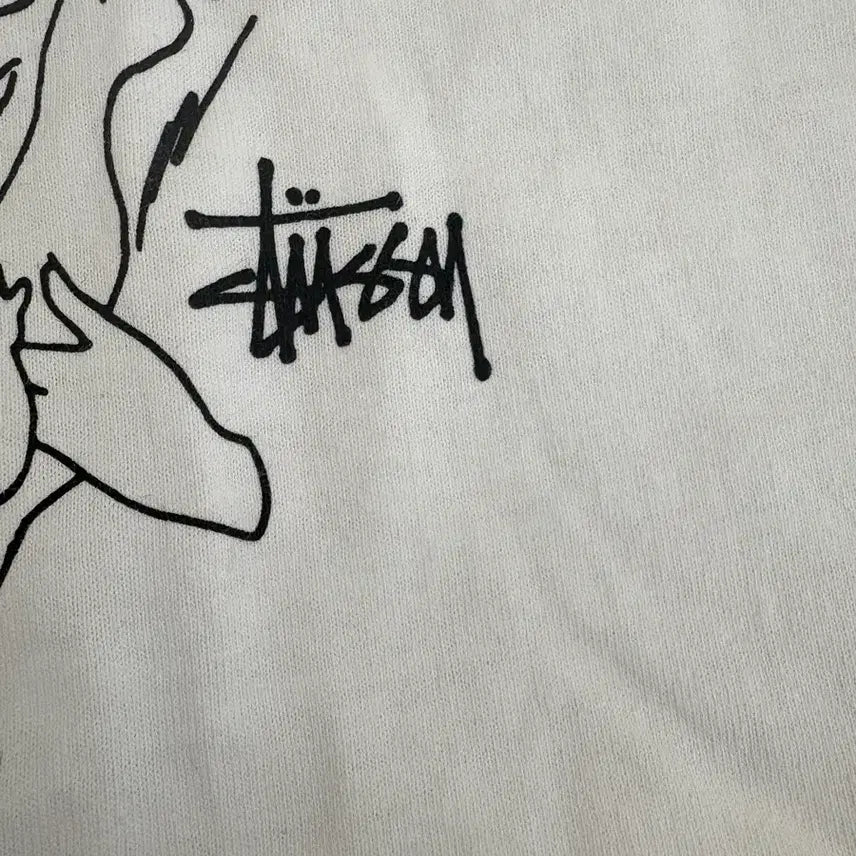 [BUNJANG] Stussy Nurture White T-Shirt / 스투시 널쳐 반팔 티셔츠 화이트