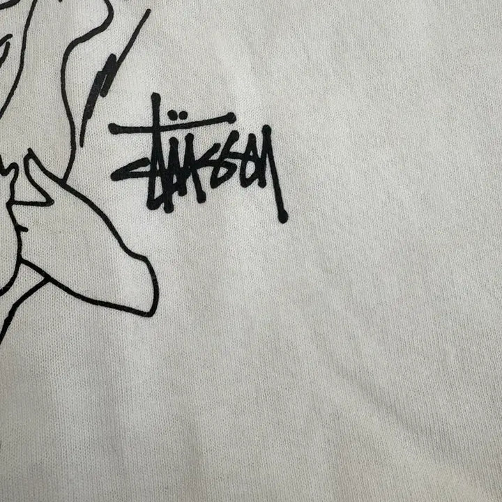 [BUNJANG] Stussy Nurture White T-Shirt / 스투시 널쳐 반팔 티셔츠 화이트