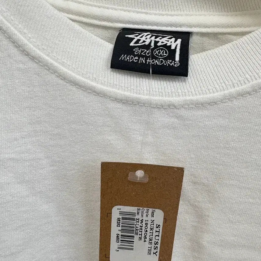 [BUNJANG] Stussy Nurture White T-Shirt / 스투시 널쳐 반팔 티셔츠 화이트