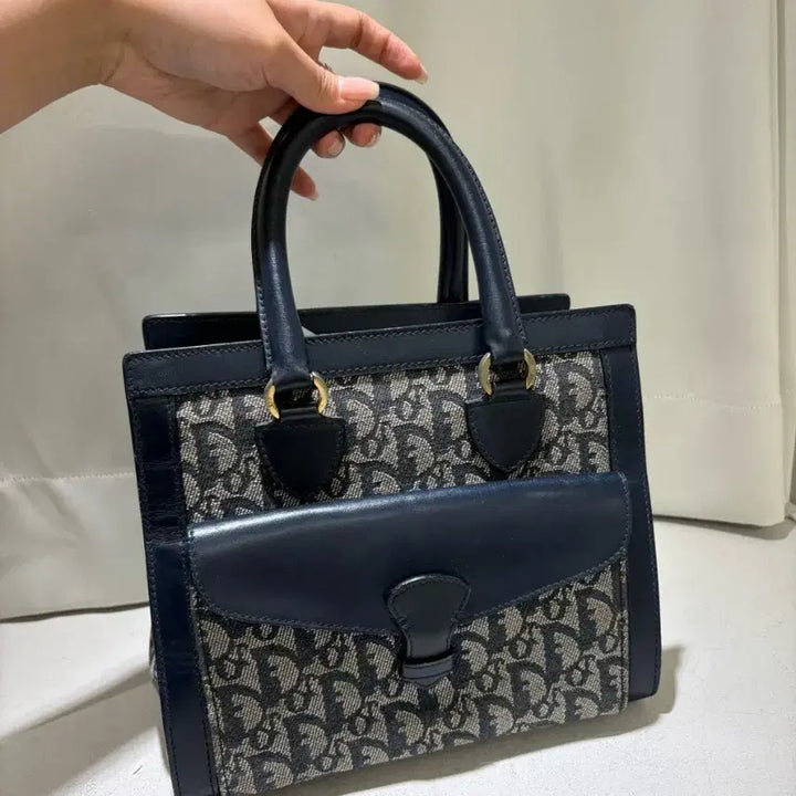[BUNJANG] Dior Oblique Dot Tote Bag / 디올 오블리크 도트백