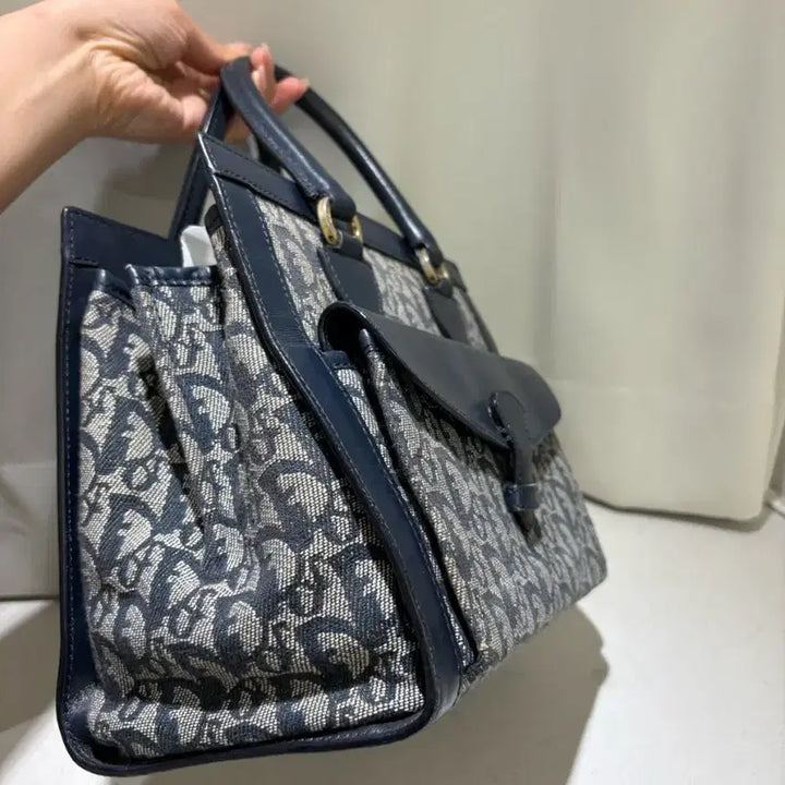 [BUNJANG] Dior Oblique Dot Tote Bag / 디올 오블리크 도트백
