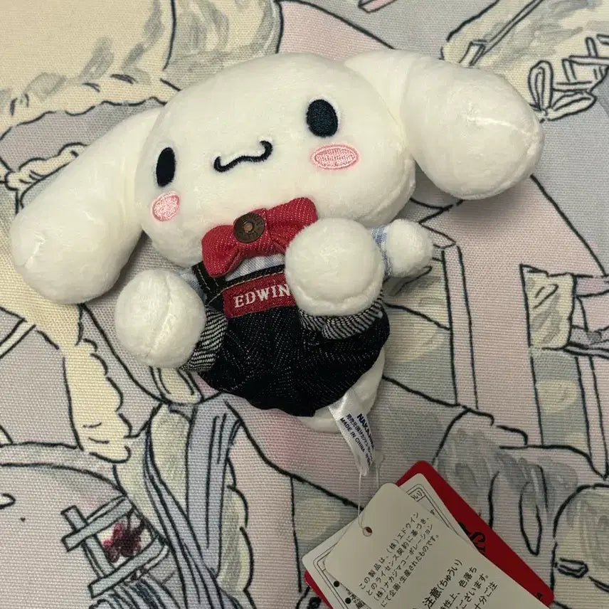 [BUNJANG] Sanrio Cinnamoroll Edwin Collaboration Plush Doll / 시나모롤 에드윈 콜라보 인형
