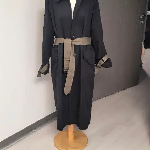 [BUNJANG] Journal Adams Color Block Trench Coat / [Journal Adams] 배색 포인트 트렌치코트