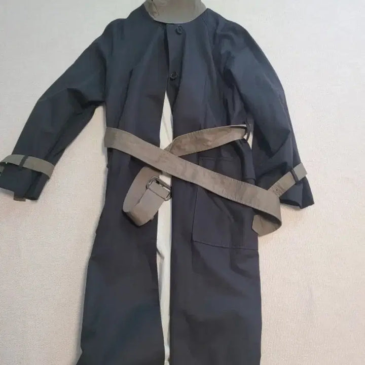 [BUNJANG] Journal Adams Color Block Trench Coat / [Journal Adams] 배색 포인트 트렌치코트