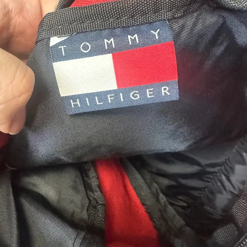 [BUNJANG] Tommy Hilfiger 90s Center Logo Red Backpack / 타미힐피거 90s 센터로고 레드백팩