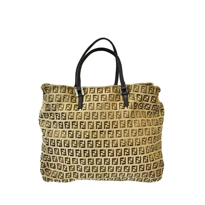 [BUNJANG] Fendi Zucchino Canvas Tote Bag / 펜디 주키노 캔버스 토트백(정품)