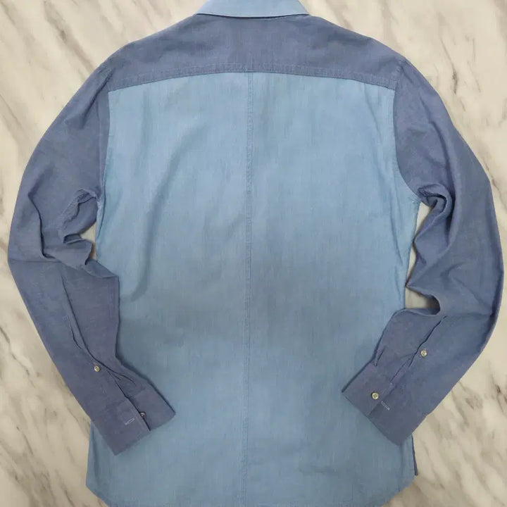 [BUNJANG] Time Homme Color Block Shirt / 타임옴므 배색 셔츠