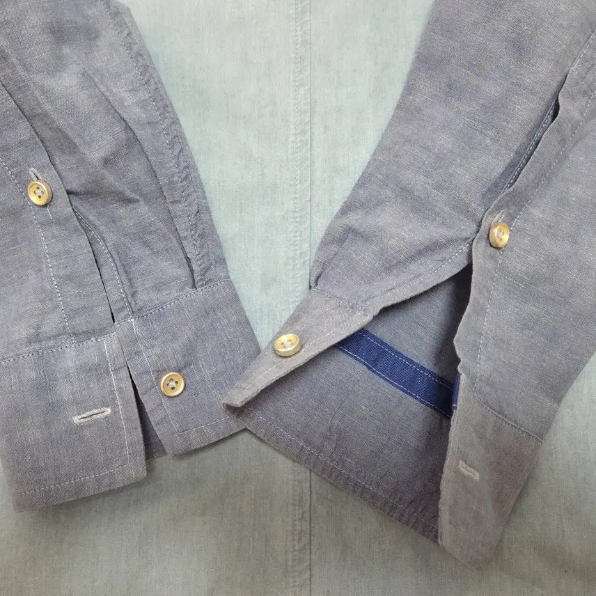 [BUNJANG] Time Homme Color Block Shirt / 타임옴므 배색 셔츠