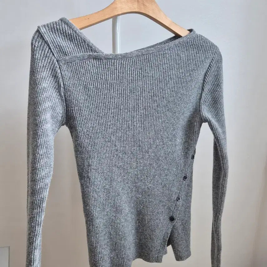[BUNJANG] Ourcommos 1526 Knit Melange Gray / 아워코모스 1526 니트 멜란지그레이