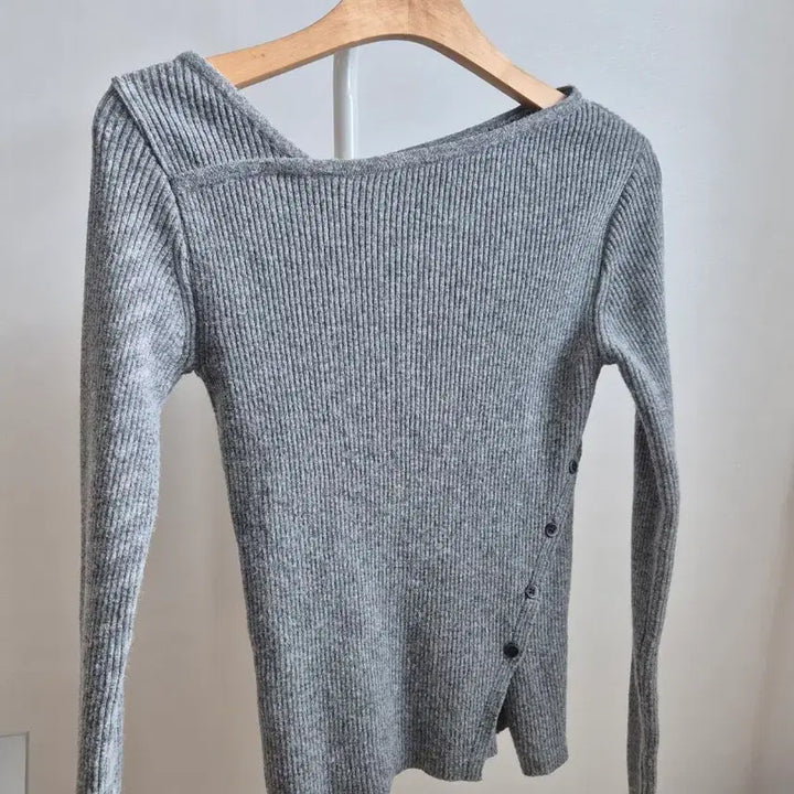 [BUNJANG] Ourcommos 1526 Knit Melange Gray / 아워코모스 1526 니트 멜란지그레이