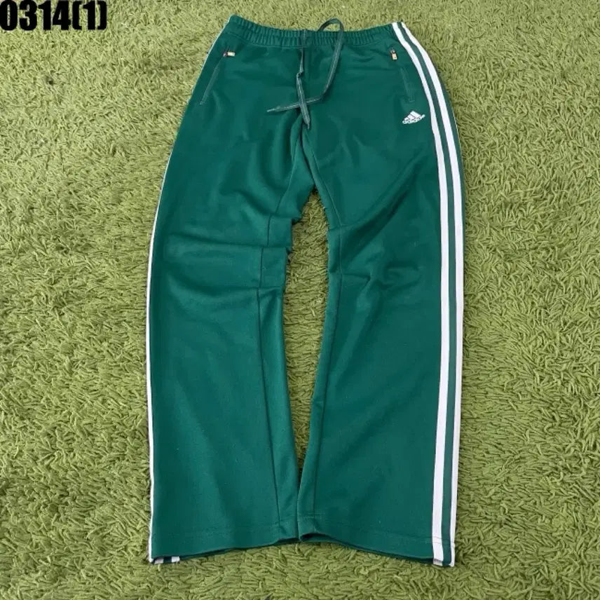 [BUNJANG] Adidas Three Stripes Training Pants Green / 아디다스 삼선 트레이닝 바지 그린