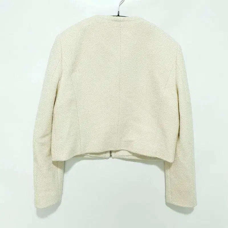 [BUNJANG] MIXXO Round Neck Tweed Jacket / 미쏘 라운드넥 집업 트위드 자켓 S_M0364