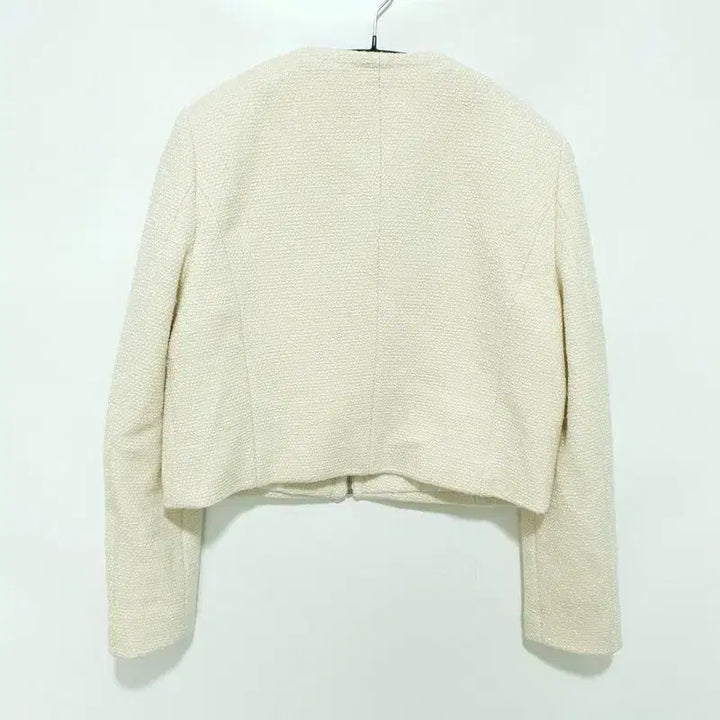 [BUNJANG] MIXXO Round Neck Tweed Jacket / 미쏘 라운드넥 집업 트위드 자켓 S_M0364