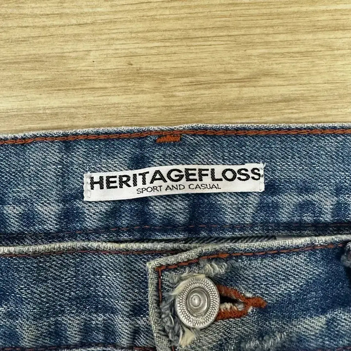 [BUNJANG] HeritageFloss Washed Denim Jeans / 헤리티지플로스 워싱진