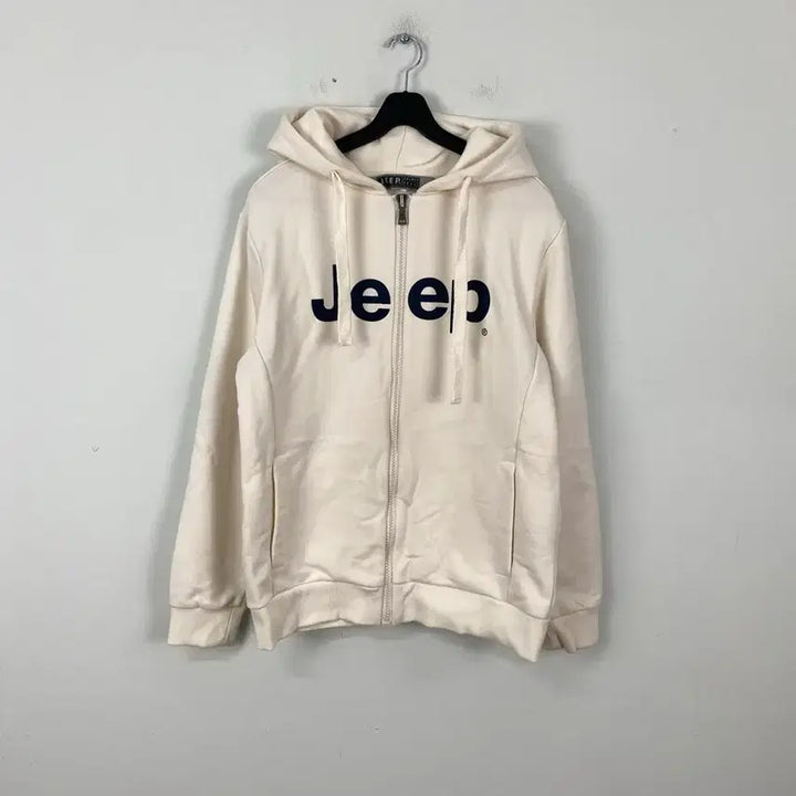[BUNJANG] Jeep Hooded Zip-up Ivory L / 지프 Jeep 후드집업 아이보리 L