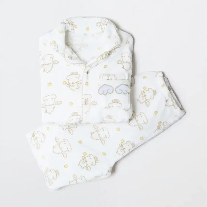 [BUNJANG] Ganadi Angel White Sleepwear / 개당 스파오가나디 수면잠옷 천사악마 블랙 화이트s