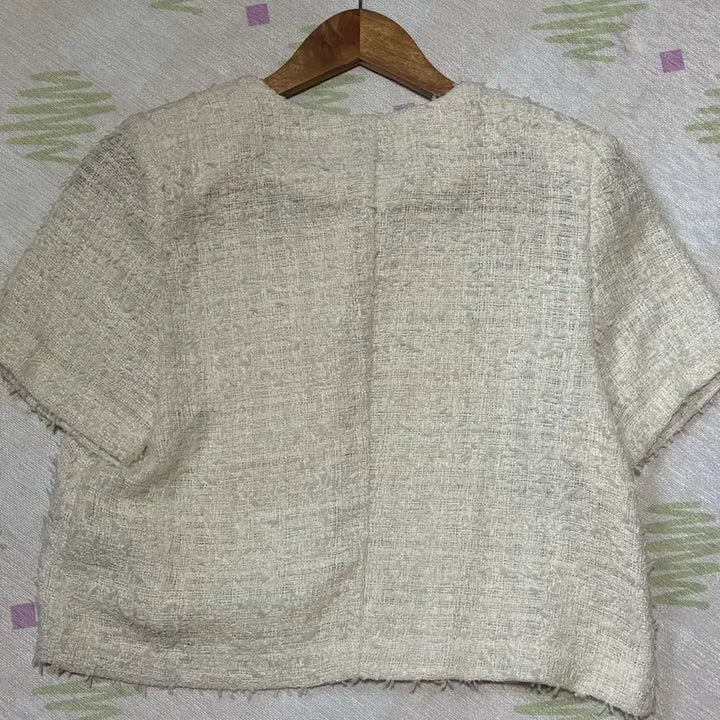 [BUNJANG] Shopbowl Tweed Short Sleeve Top / 샵보울 반팔 트위드 (새상품)