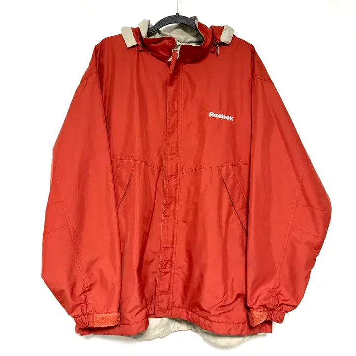 [BUNJANG] Reebok Orange Windbreaker Jacket (Size 105) / 리복 오렌지색 바람막이 자켓 105 상태굿