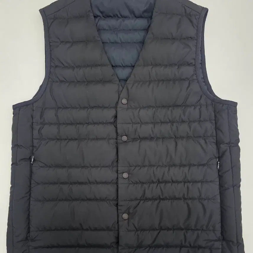[BUNJANG] Edition Black Goose Down Padded Vest (95) / 에디션 블랙 패딩 조끼(95)