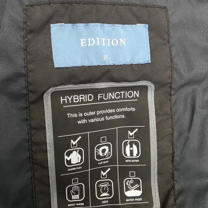 [BUNJANG] Edition Black Goose Down Padded Vest (95) / 에디션 블랙 패딩 조끼(95)