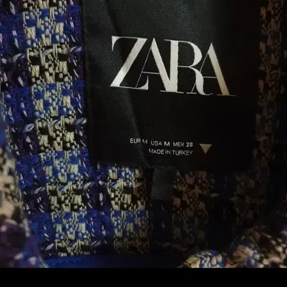 [BUNJANG] ZARA Tweed Crop Jacket / 자라 트위드자켓/55-66
