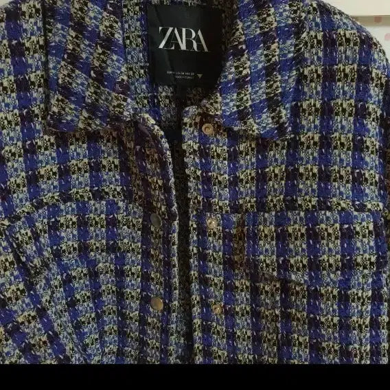 [BUNJANG] ZARA Tweed Crop Jacket / 자라 트위드자켓/55-66