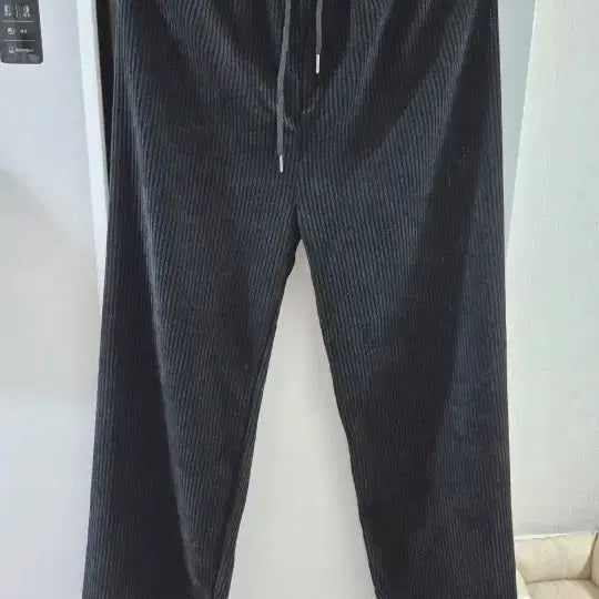 [BUNJANG] Black Corduroy Wide Pants / 검정 코듀로이 와이드 팬츠