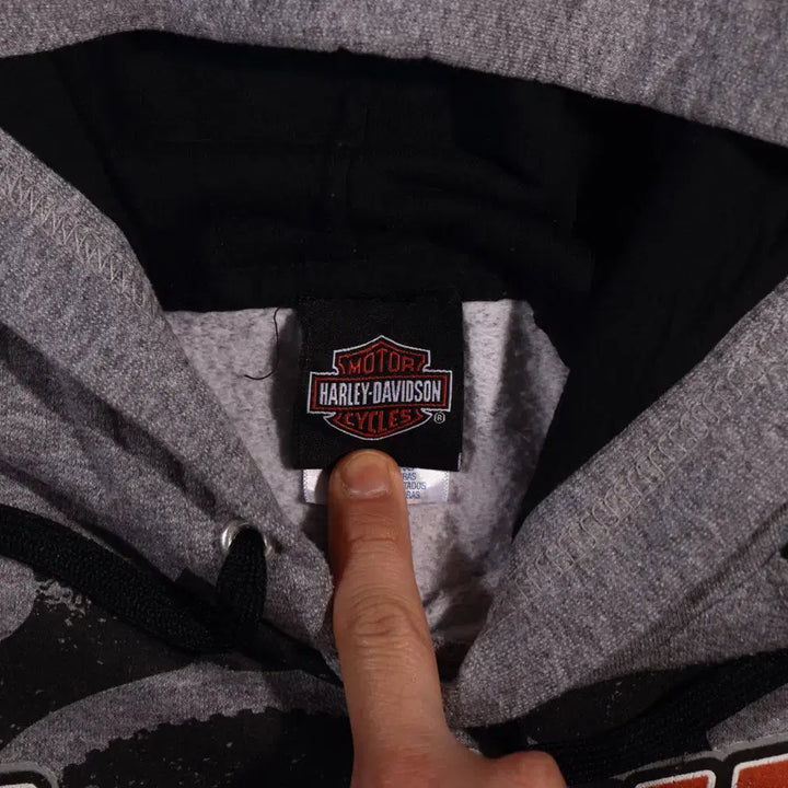 [BUNJANG] Harley-Davidson Raglan Hooded Sweatshirt / 할리데이비슨 나그랑 후드티 C391