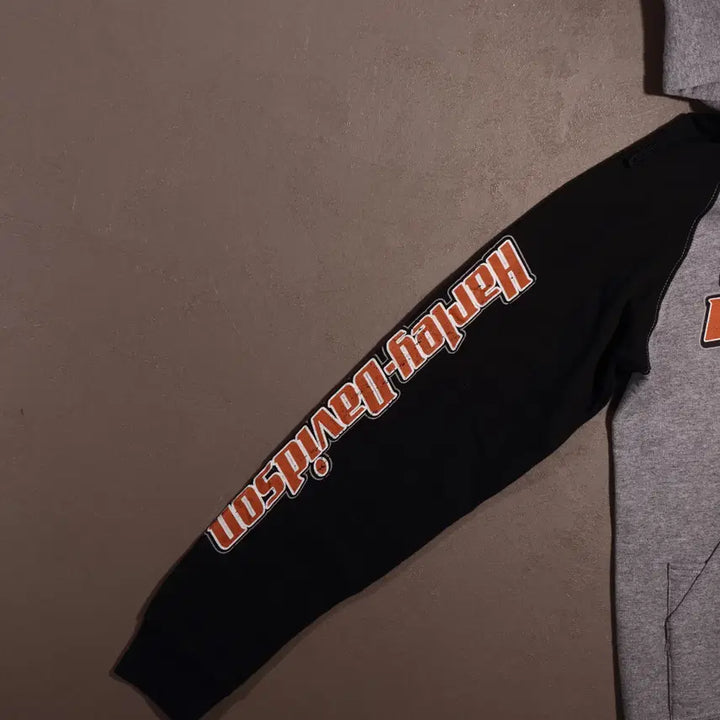 [BUNJANG] Harley-Davidson Raglan Hooded Sweatshirt / 할리데이비슨 나그랑 후드티 C391
