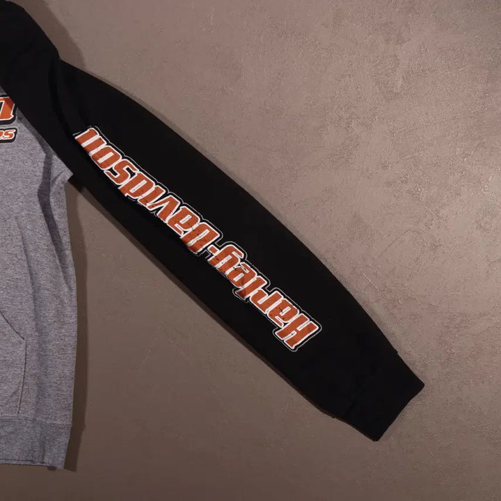 [BUNJANG] Harley-Davidson Raglan Hooded Sweatshirt / 할리데이비슨 나그랑 후드티 C391