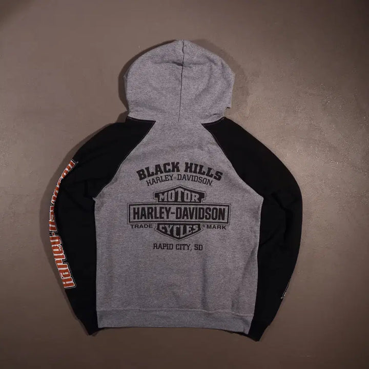 [BUNJANG] Harley-Davidson Raglan Hooded Sweatshirt / 할리데이비슨 나그랑 후드티 C391