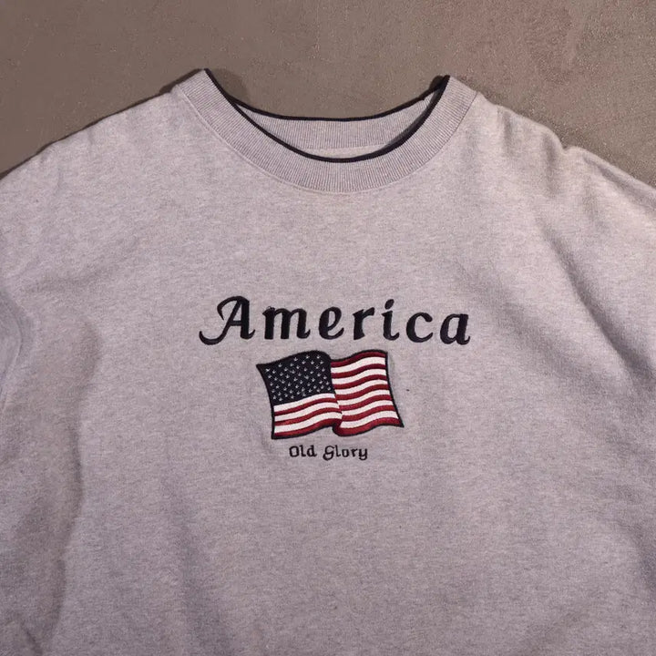 [BUNJANG] Vintage USA Embroidered Sweatshirt XL / 빈티지 USA 자수 스웻셔츠 C392