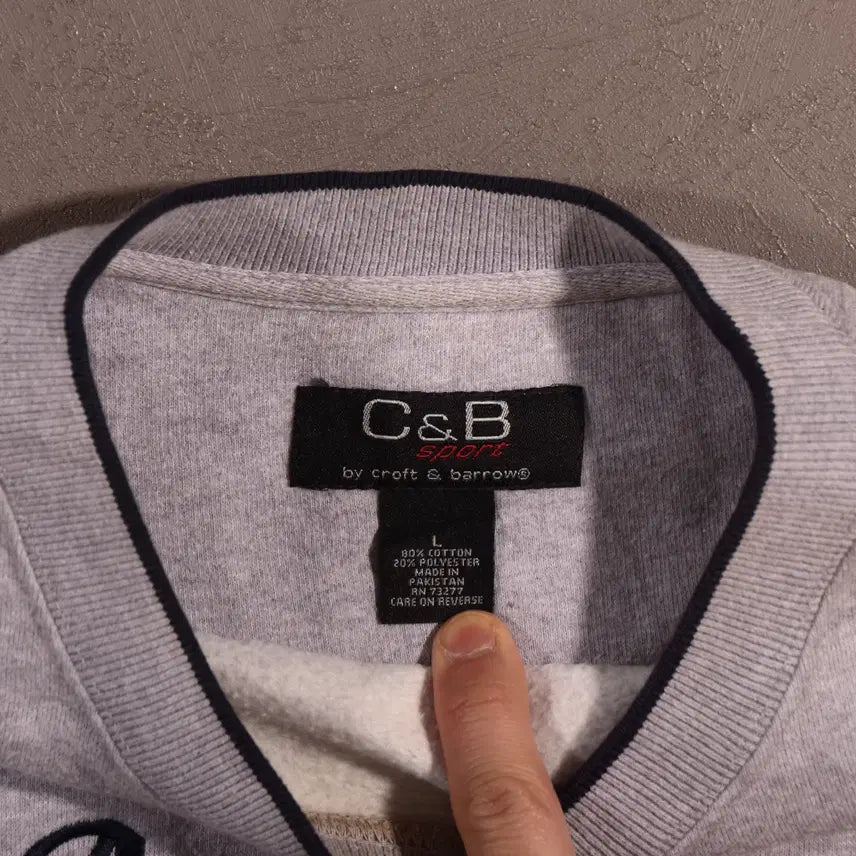 [BUNJANG] Vintage USA Embroidered Sweatshirt XL / 빈티지 USA 자수 스웻셔츠 C392