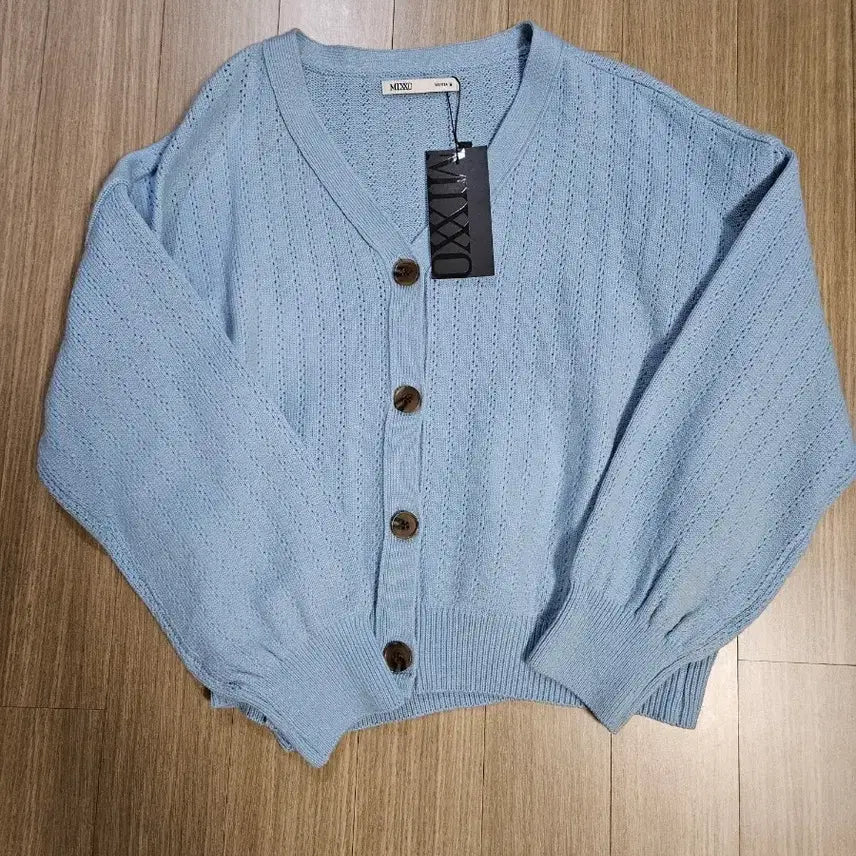 [BUNJANG] MIXXO Sky Blue Cardigan / MIXXO 하늘색  가디건