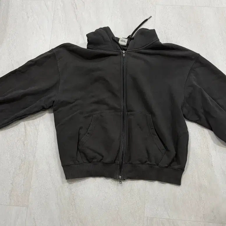 [BUNJANG] Joo Woo Jae Charcoal Basic Hoodie Zip-up / 주우재픽 패플 후집
