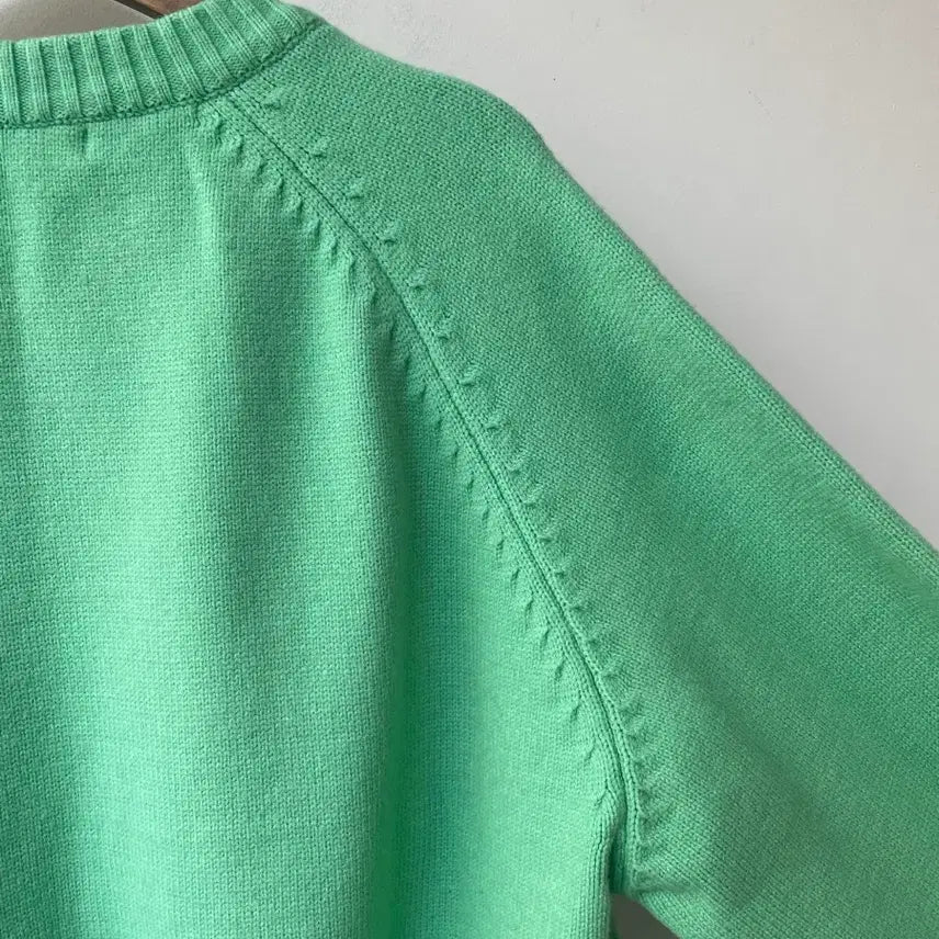 [BUNJANG] Creepier About Mint Gravity Design Knit Sweater / 크리피어바웃 민트 그래비티디자인 니트