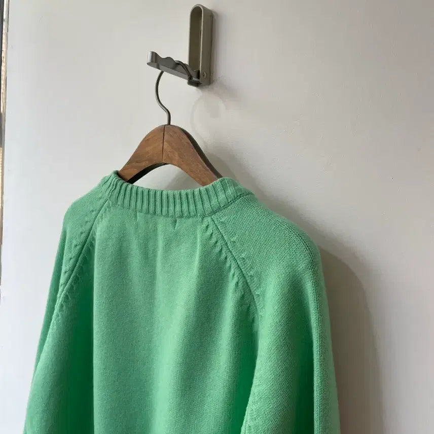 [BUNJANG] Creepier About Mint Gravity Design Knit Sweater / 크리피어바웃 민트 그래비티디자인 니트