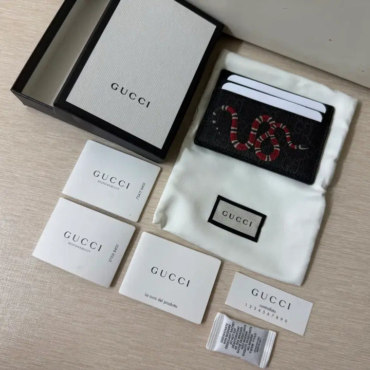 [BUNJANG] Gucci Snake Card Wallet Black / [S급/풀구성] 구찌 스네이크 카드지갑 블랙
